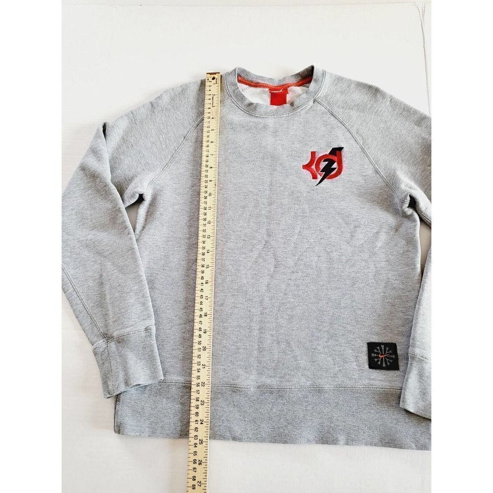 Nike Kevin Durant QT KD8.HO6 Crew Men's Sweatshirt Small Gray - Picture 3 of 9